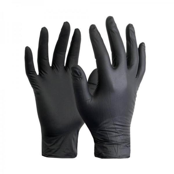 Medium Black Nitrile Gloves SINGLE